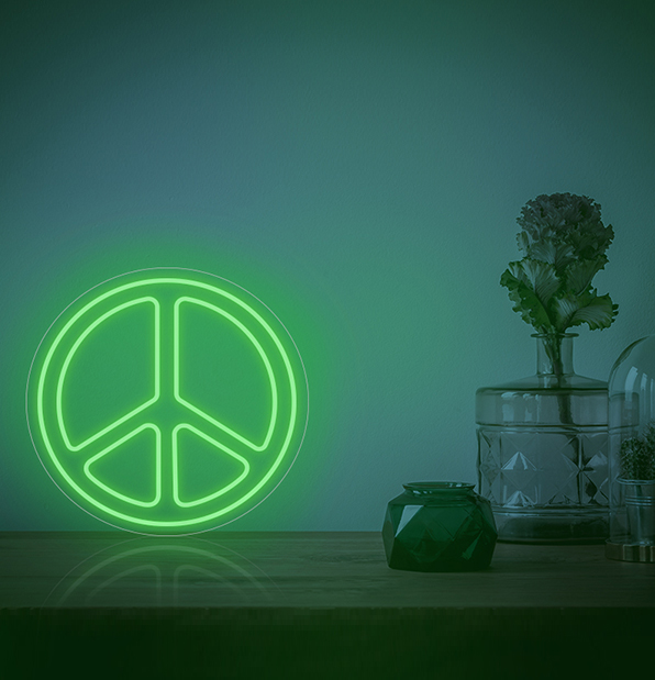 Peace Neon Sign