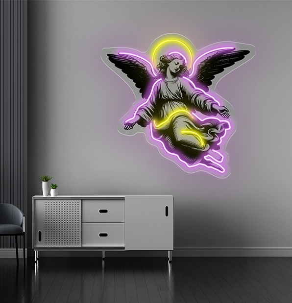 Angel Savior Personalized Neon Sign