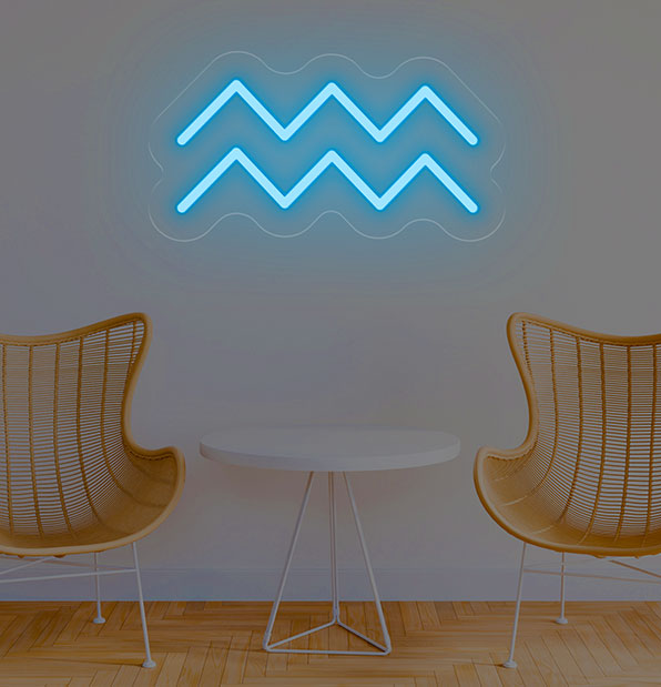 Aquarius Neon Sign