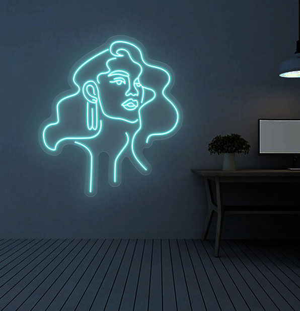 Beauty Salon Girl Neon Sign