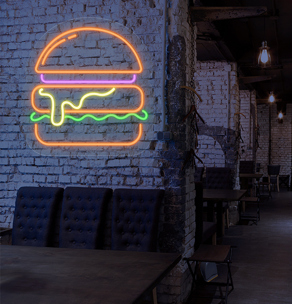 Burger Neon Sign