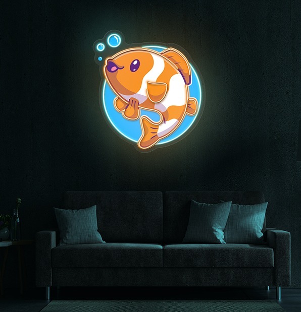 Cute Clownfish LED Neon Sign Light Pop Art