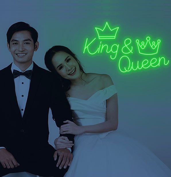 King & Queen LED Neon Sign