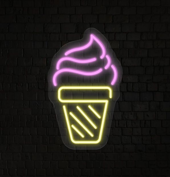 Buy Ice Cream Neon Sign Online | NeonChamp