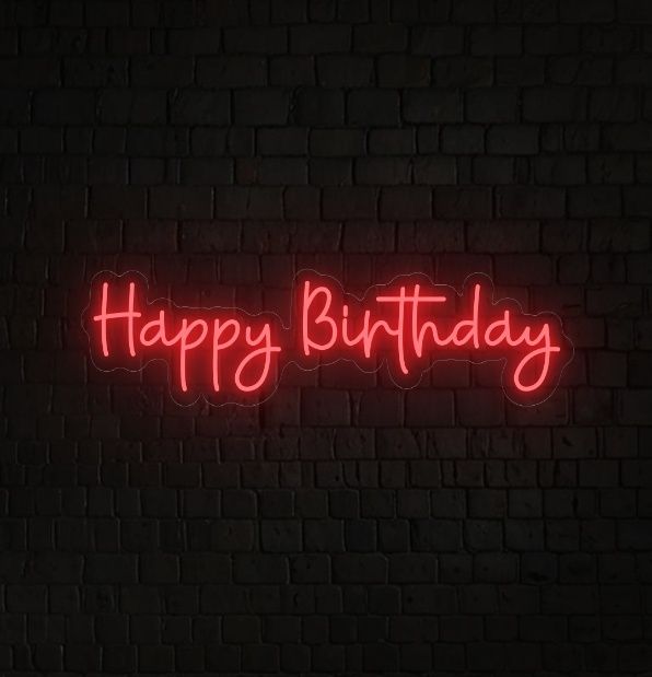 Happy Birthday Custom LED Neon Sign
