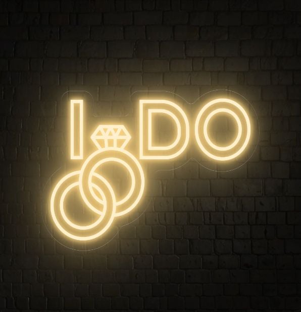 I Do Neon Sign