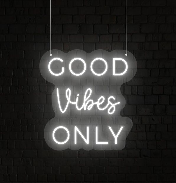 Good Vibes Only LED Neon Sign