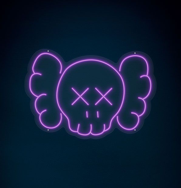 Kaws Neon Sign - Create Custom Purple Kaws Led Sign | NeonChamp