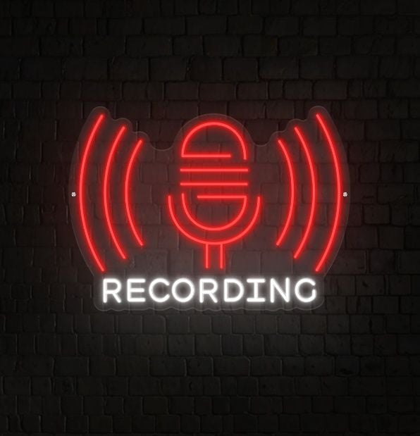 Neon Recording Sign