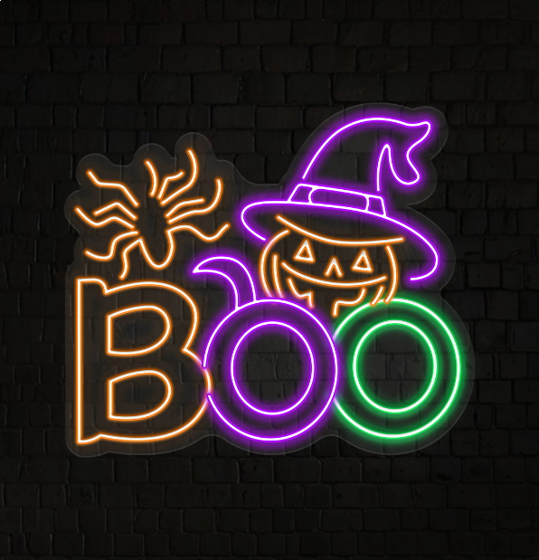 BOO Neon Sign Halloween Led Light