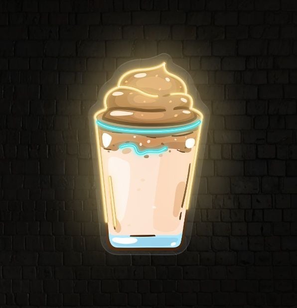Choco Milktea LED Neon Acrylic Artwork