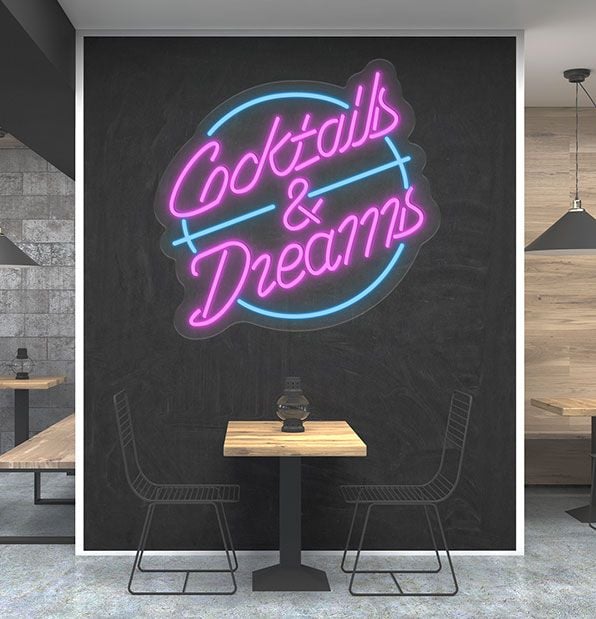 Cocktails & Dreams ネオンライト Cocktails & Dreams Neon Sign | LED Neon Lights — Neon Filter