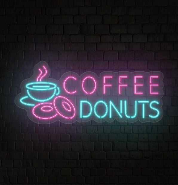 Coffee Donut Neon Sign
