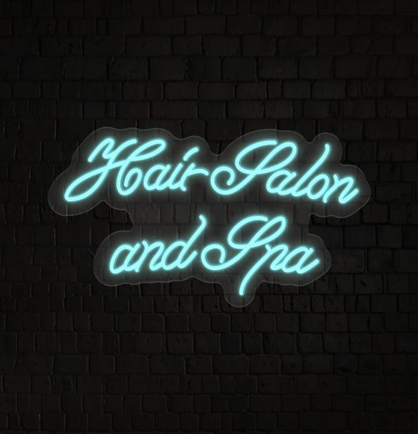 Hair Salon and Spa Neon Sign