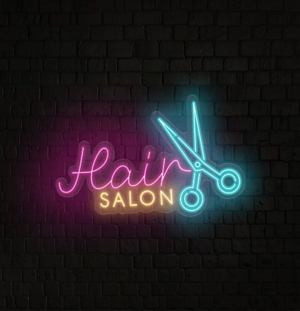 Hair Salon Neon Sign