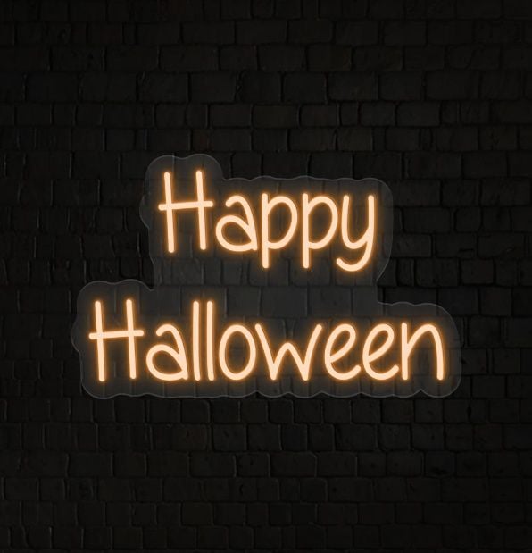 Happy Halloween Neon Lights