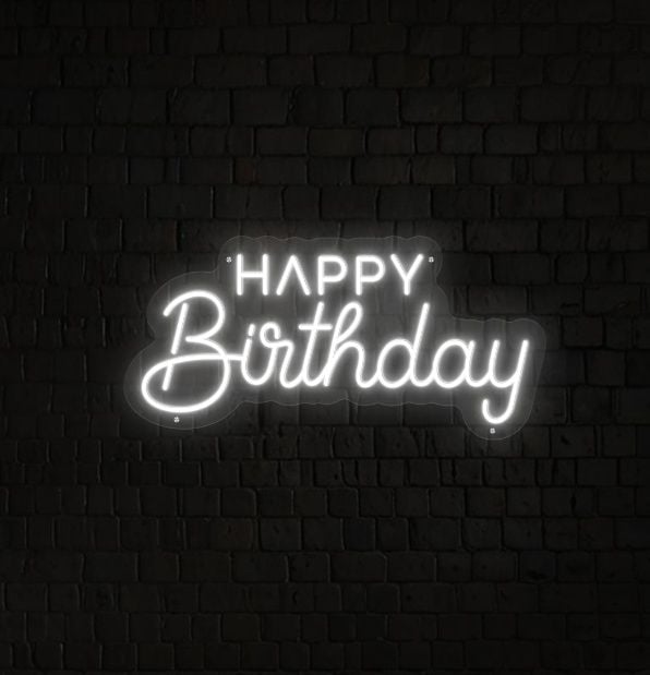 Happy Birthday LED Neon Sign