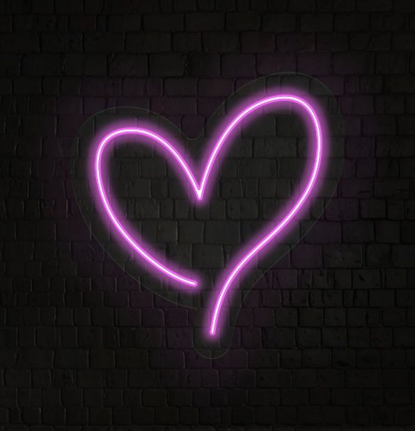 Pink Heart Neon Sign