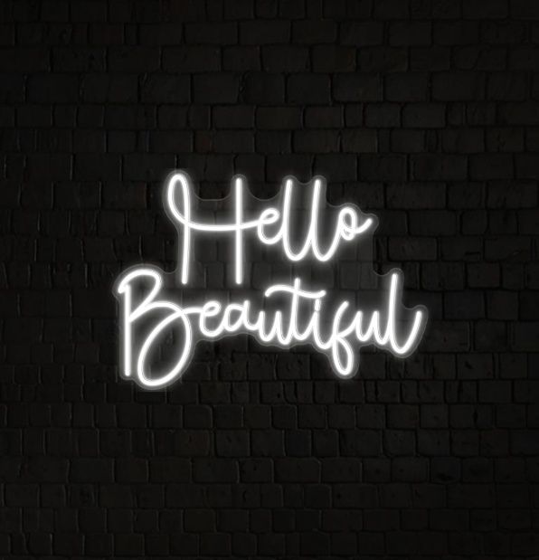 Hello Beautiful Neon Sign