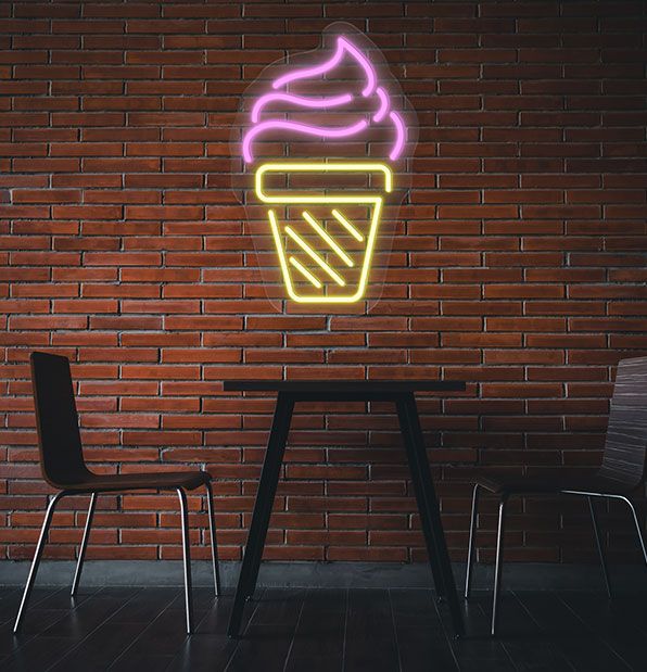 Buy Ice Cream Neon Sign Online | NeonChamp