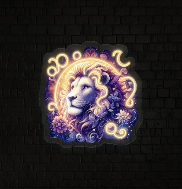 LEO UV Zodiac Horoscope Neon