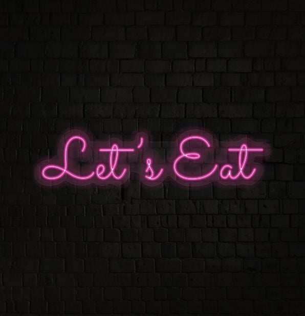 Let's Eat LED Light Sign