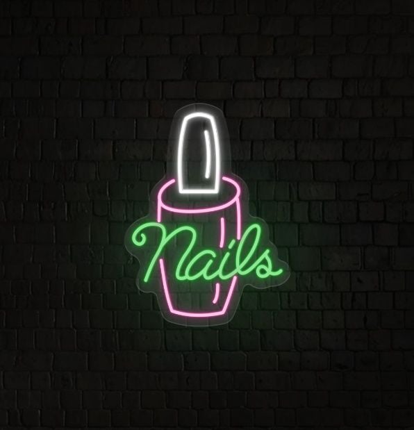 Neon Nails Sign