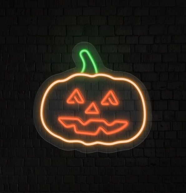 Halloween Pumpkin Glow Neon Sign