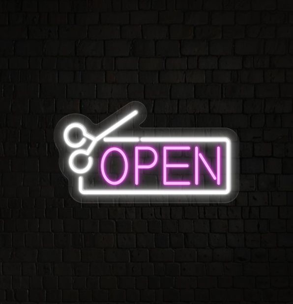 Salon Open Led Neon Sign