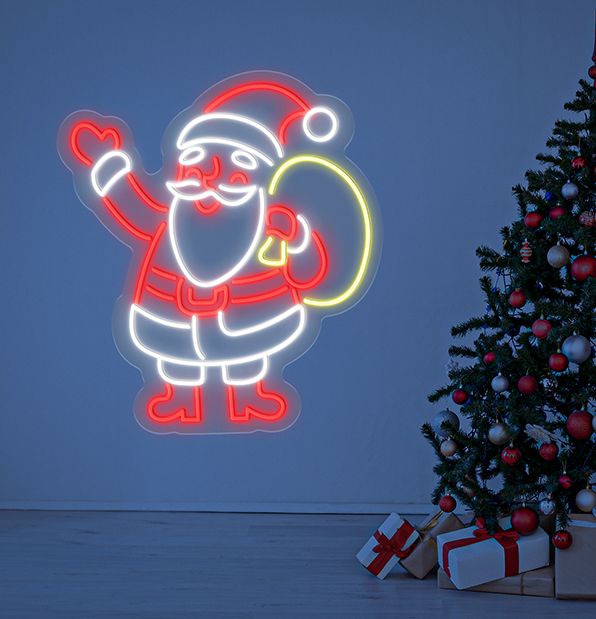 Santa Claus Neon Sign | Add Jolly Glow to Your Decor | NeonChamp