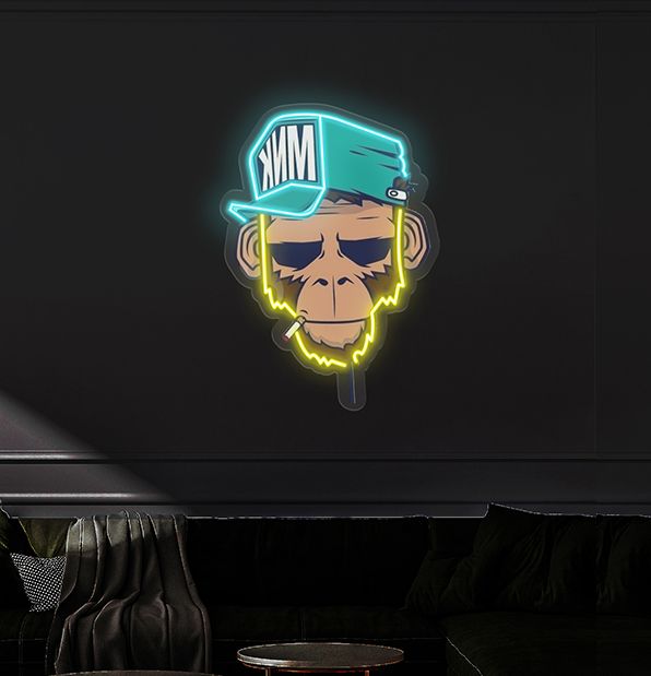 Buy Spoiled Monkey Led Neon Acrylic Artwork Online | NeonChamp