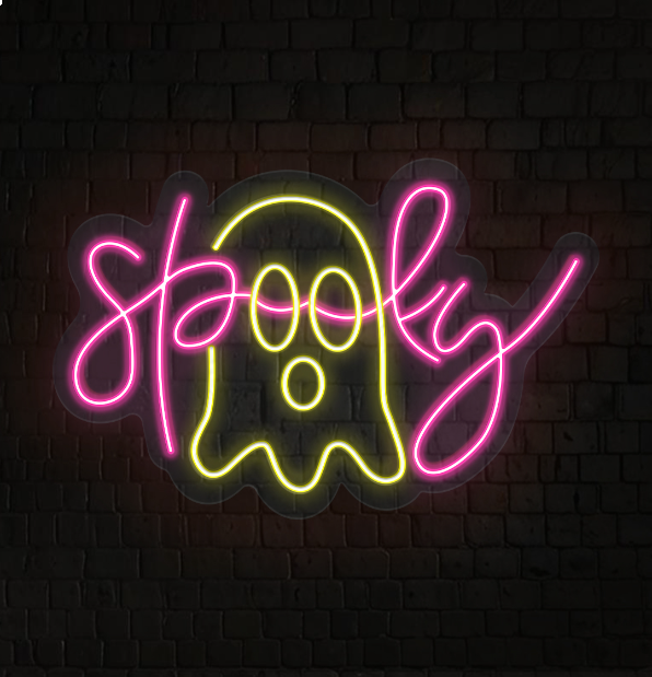 Spooky Ghost Neon Sign Halloween Led Light