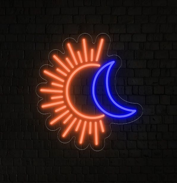 Sun And Moon Neon Sign