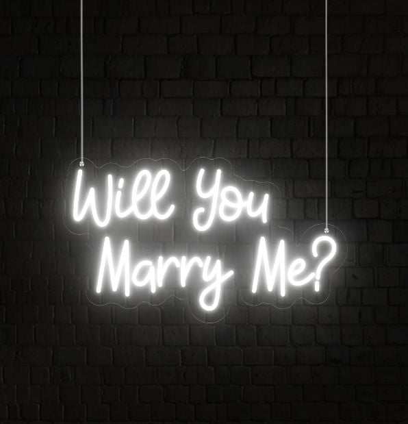 Will You Marry Me LED Neon Sign