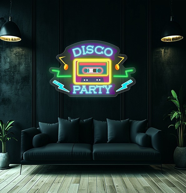 Disco Party Led Neon Acrylic Artwork