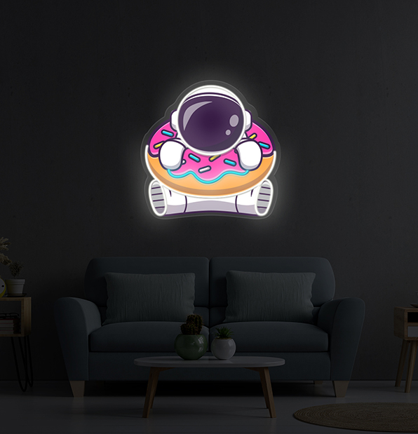 Donut UV Light Neon Artwork