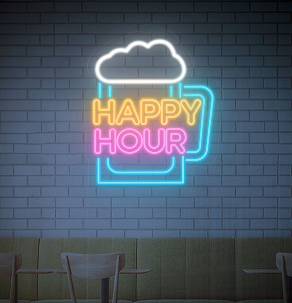 Happy Hours Neon Sign