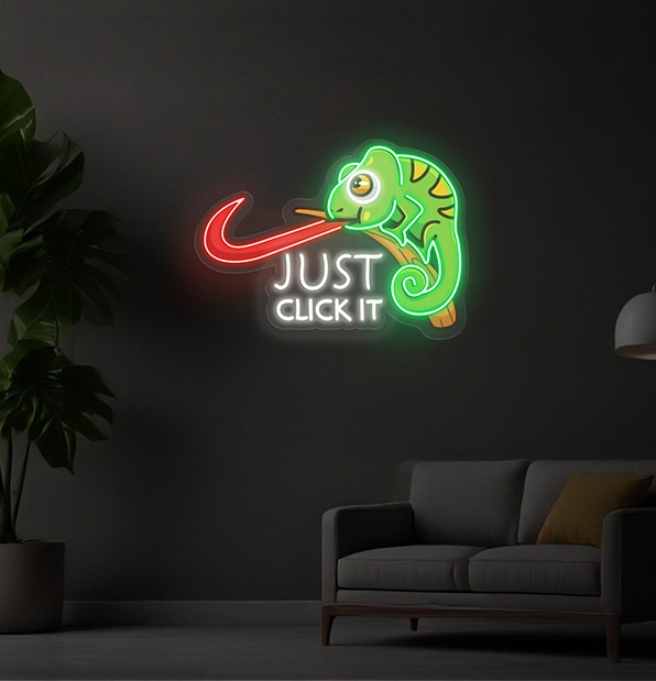 Just Lick It UV Print LED Neon Sign