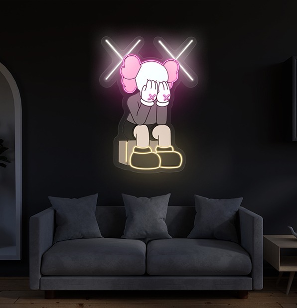 Need Money for Supreme Neon Acrylic Artwork
