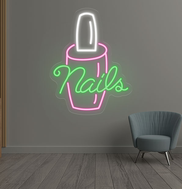 Neon Nails Sign