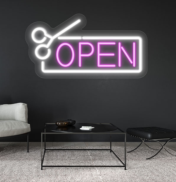 Salon Open Led Neon Sign