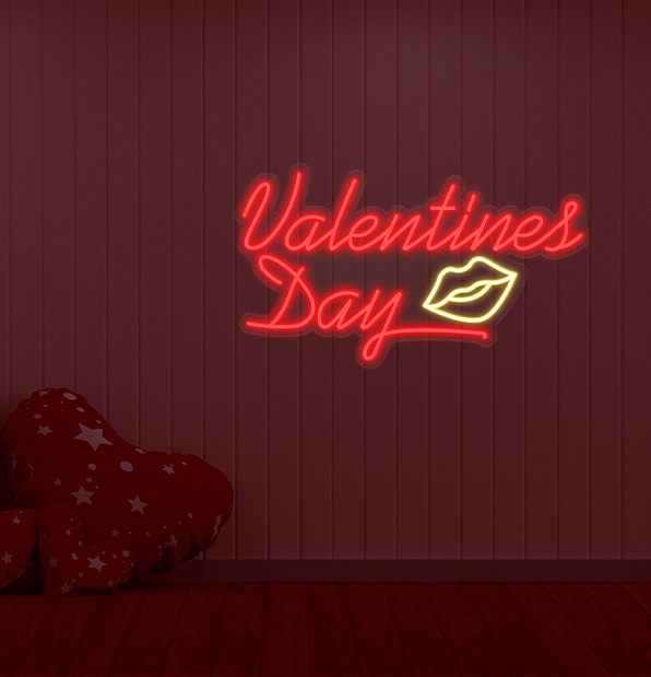 Valentine's Day Lip Neon Sign