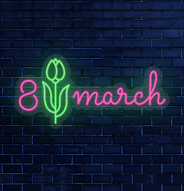 Womens Day Neon Sign