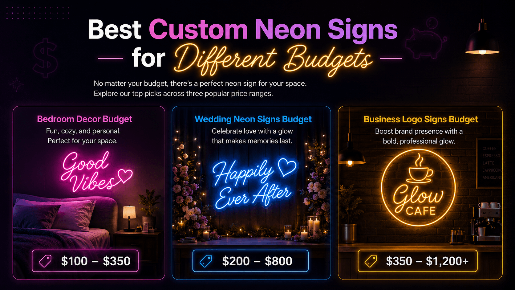 Best Custom Neon Signs for Different Budgets