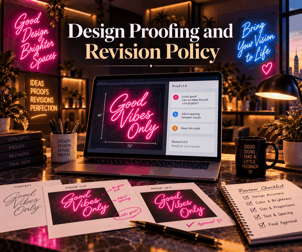 Design Proofing and Revision Policy