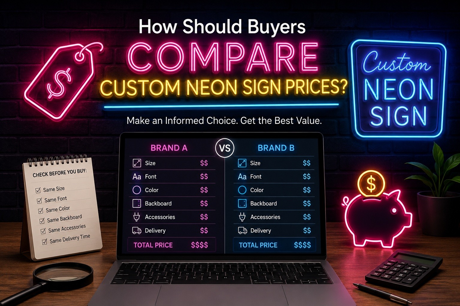 How Should Buyers Compare Custom Neon Sign Prices?