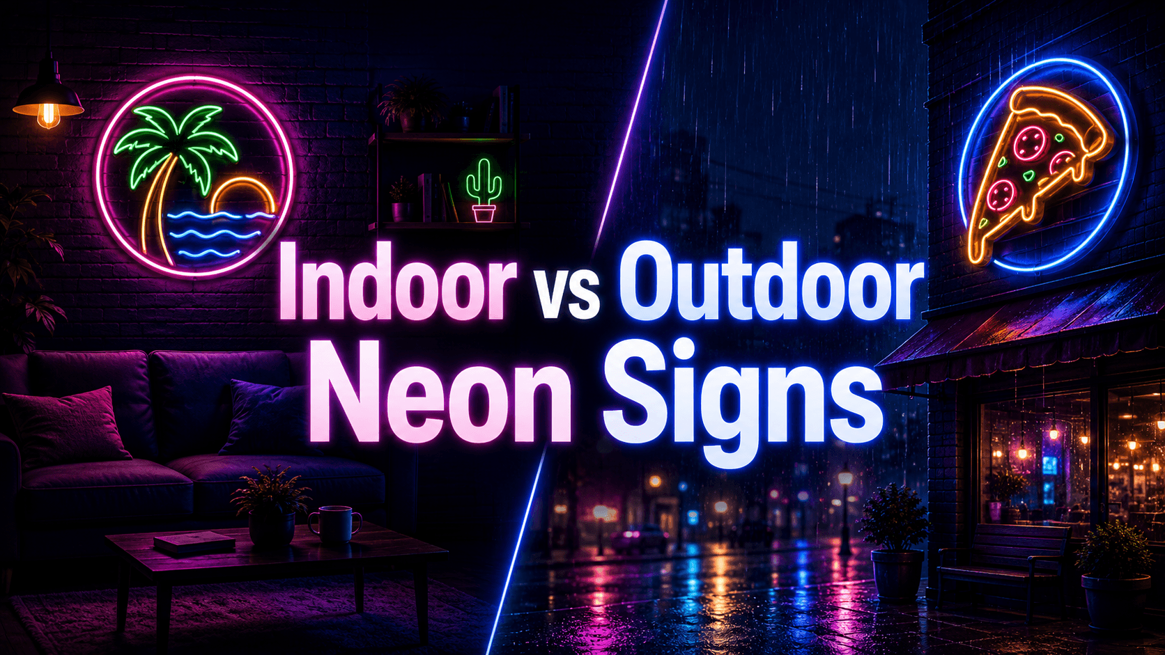Indoor vs Outdoor Neon Signs