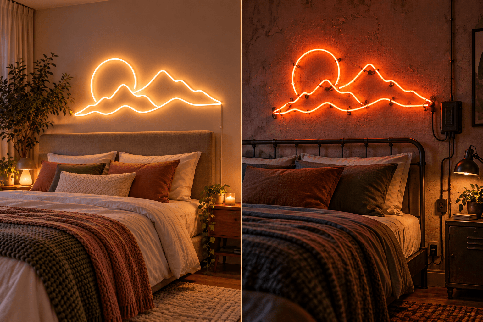 LED Neon vs. Traditional Glass Neon: Bedroom Safety Comparison