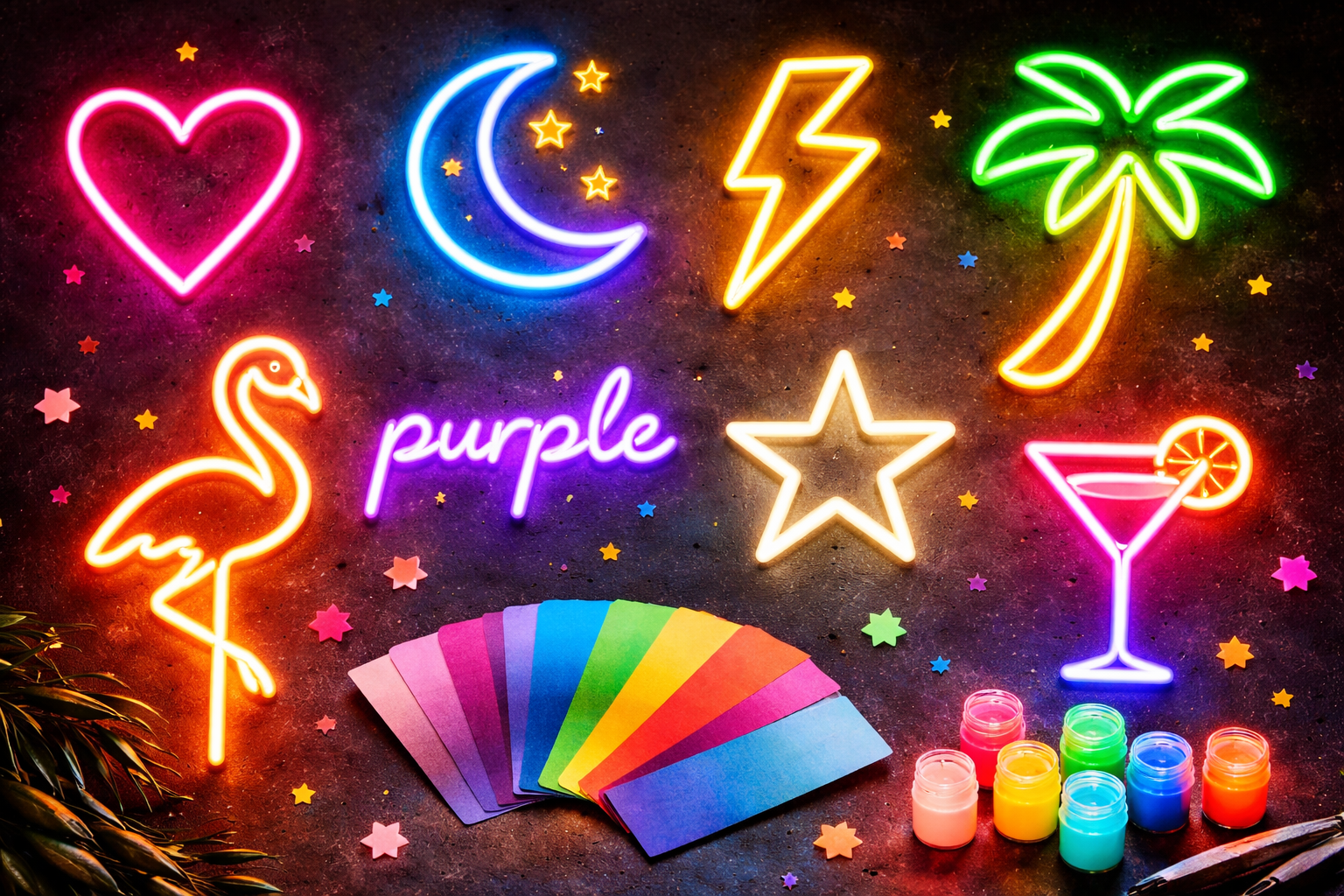 Neon Colors Available in Modern Neon Signs