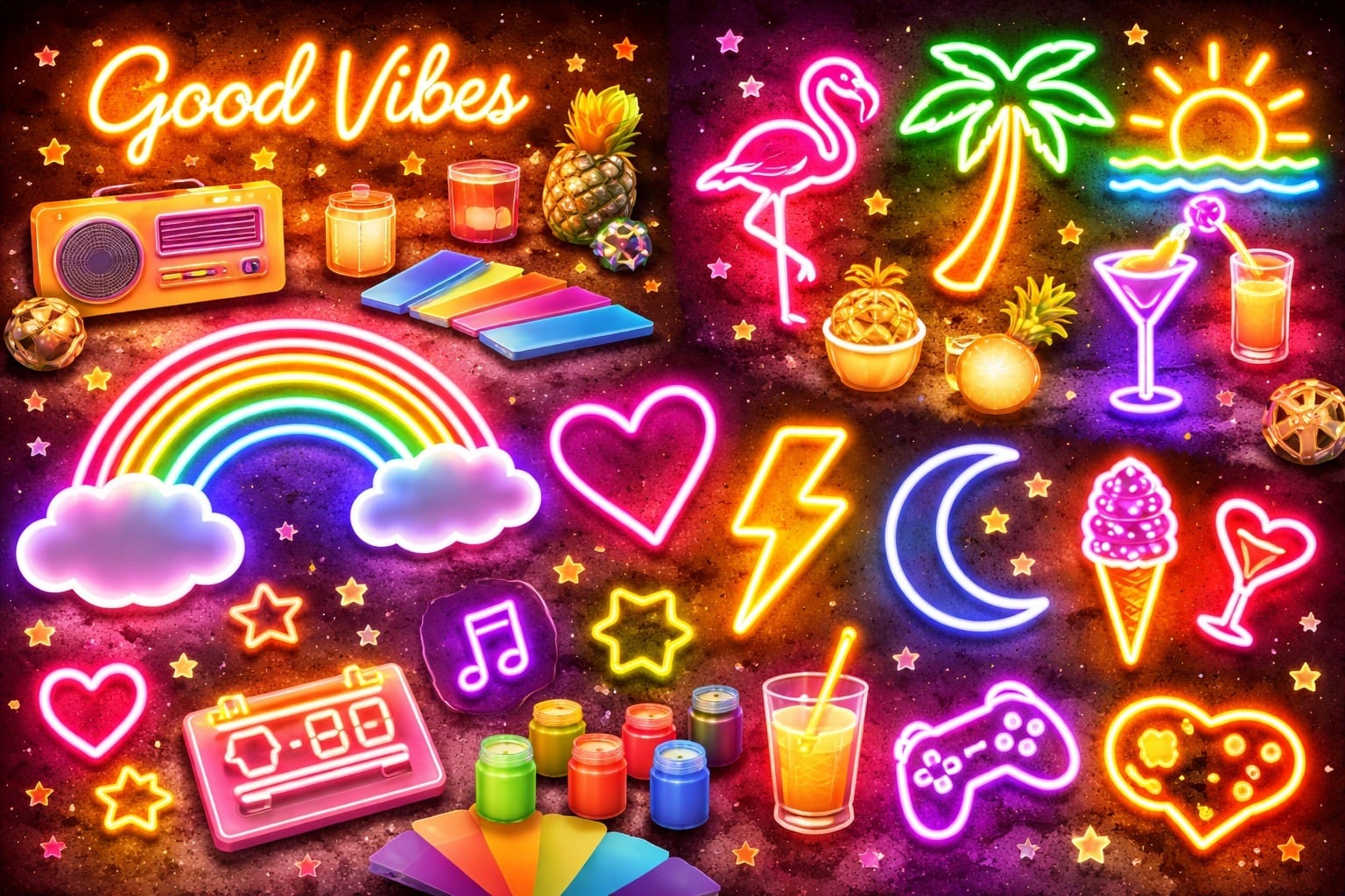 Neon Colors Combination Ideas